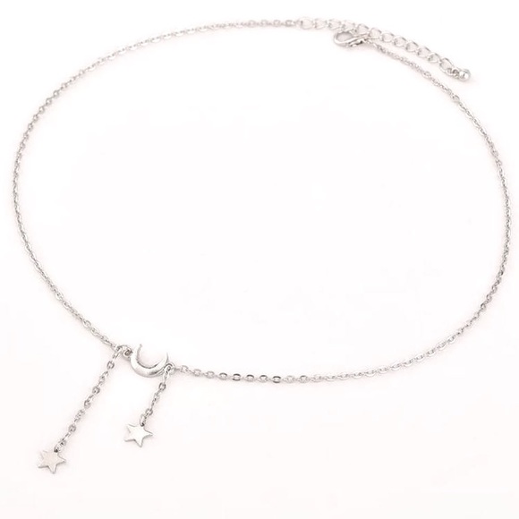 "Shoot For the Stars" Moon Minimalist Necklace - Picture 3 of 5